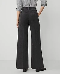 Ann Taylor The Petite Denim Trouser Size 12 Washed Black Women's