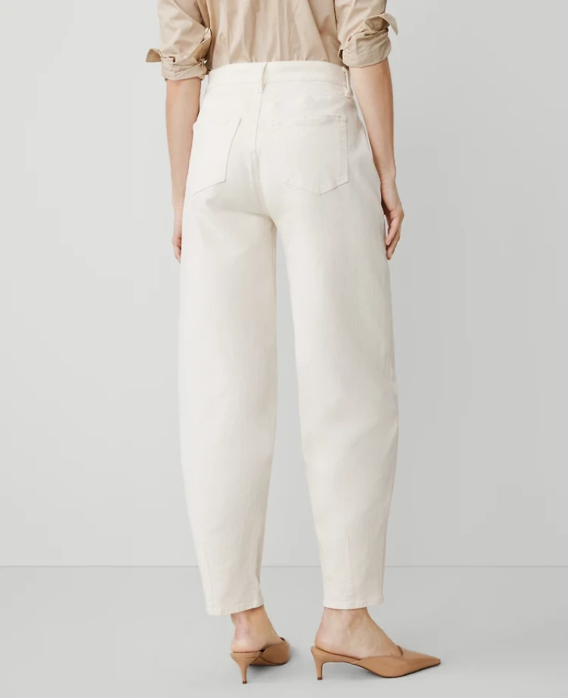 Ann Taylor The Barrel Jean Ivory Women's