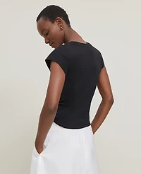 Ann Taylor Tie Waist T-Shirt Women's