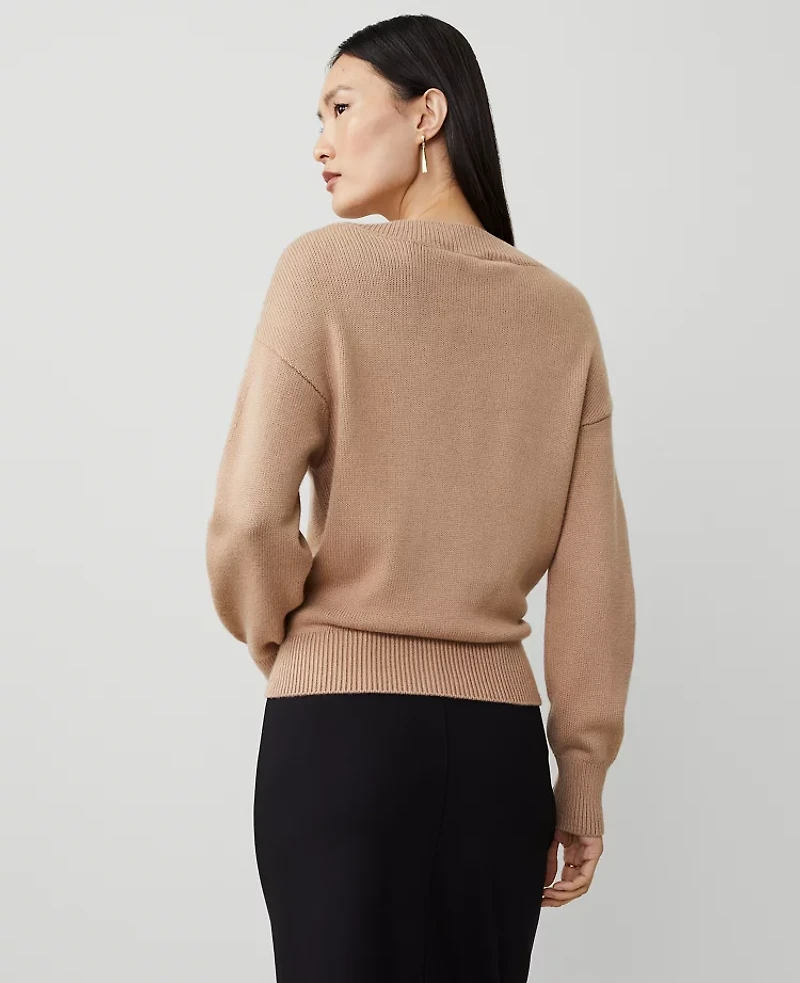 Ann Taylor Envelope Neck Sweater XL Women's