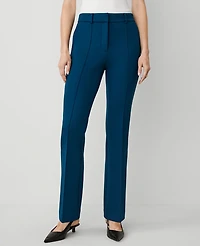 Ann Taylor The Petite Slim Trouser in Double Knit Size 00 Sea Storm Women's