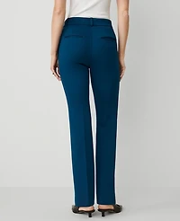 Ann Taylor The Petite Slim Trouser in Double Knit Size 00 Sea Storm Women's