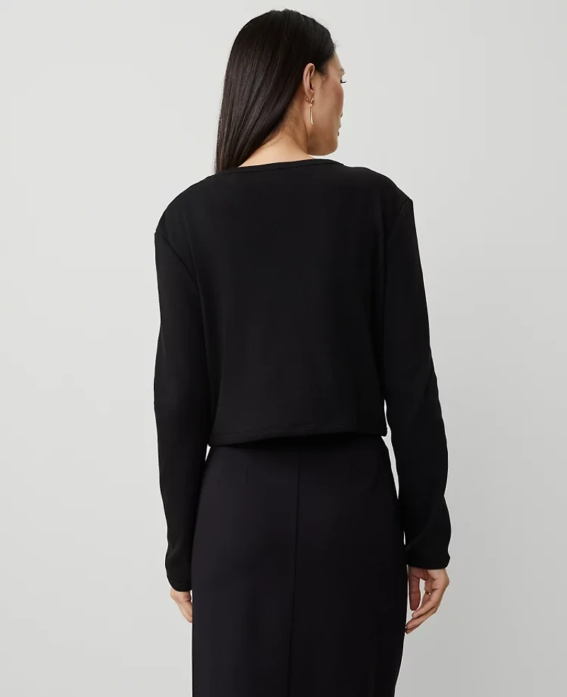 Ann Taylor Petite Tailored Lady Jacket Size 2XS Black Women's