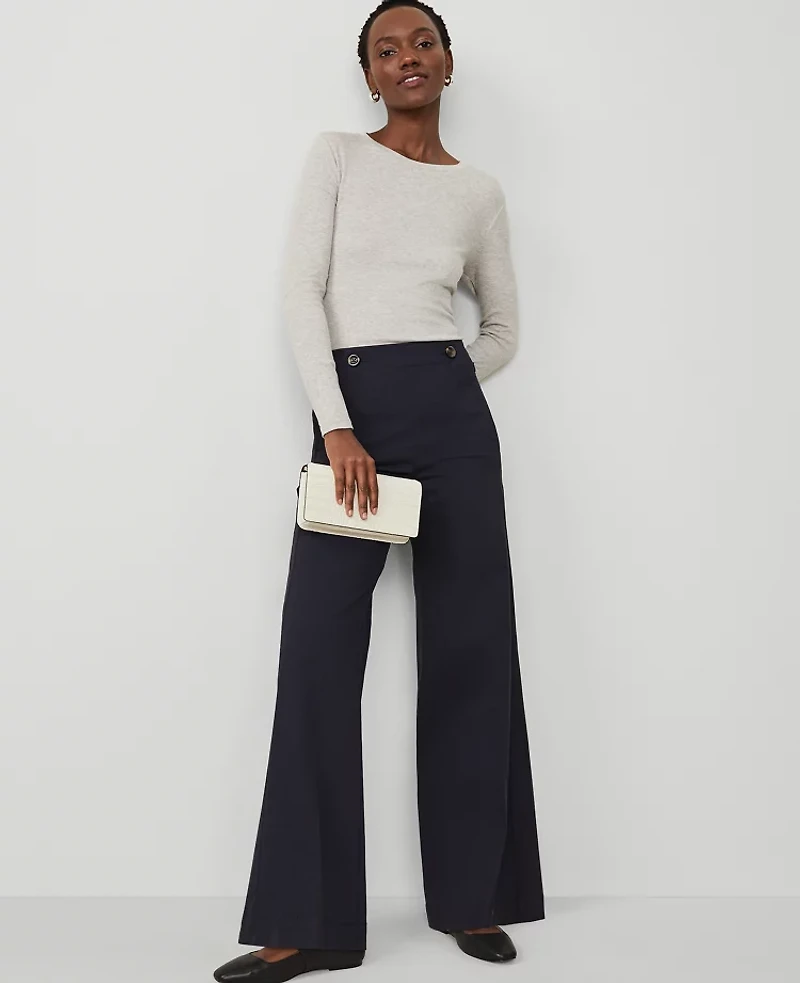 Ann Taylor Weekend Collection Wide Leg Sailor Pant Women's