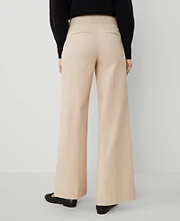 Ann Taylor Weekend Collection Wide-Leg Sailor Pant Toasted Oat Women's
