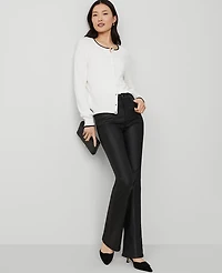 Ann Taylor The Petite Coated Boot Jean Black Women's