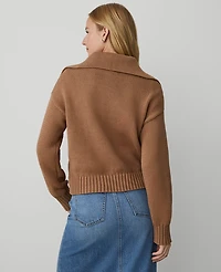 Ann Taylor Weekend Collection Sailor Sweater French Toast Women's