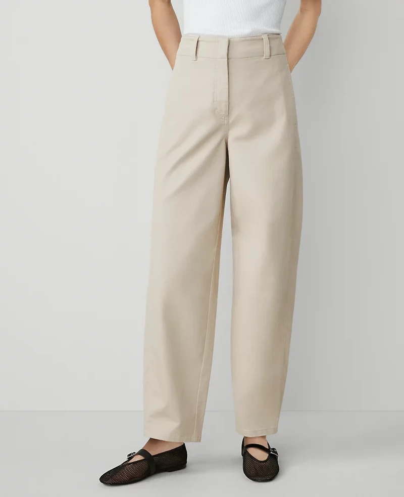 Ann Taylor Weekend Collection Seamed Barrel Ankle Pant Women's