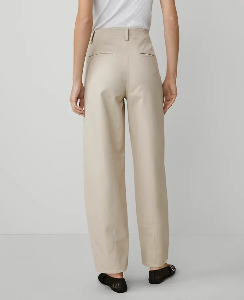 Ann Taylor Weekend Collection Seamed Barrel Ankle Pant Women's