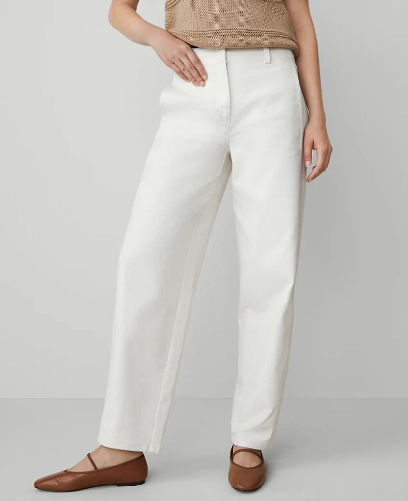 Ann Taylor Weekend Collection Seamed Barrel Ankle Pant Women's