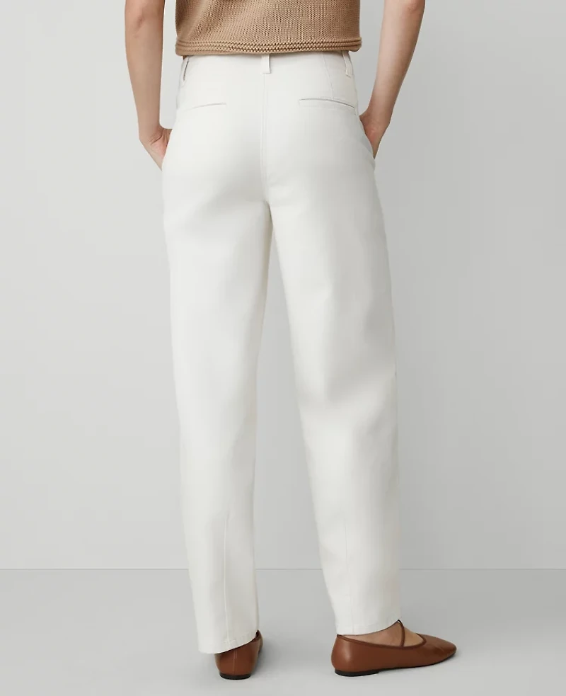 Ann Taylor Weekend Collection Seamed Barrel Ankle Pant Women's
