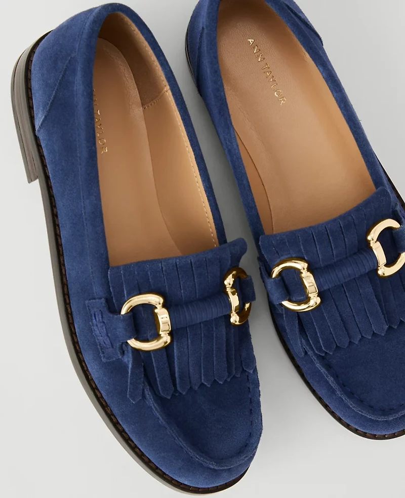 Ann Taylor Kiltie Chain Loafers Women's