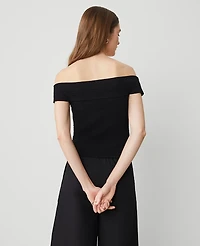Ann Taylor Smocked Off-The-Shoulder Top Women's