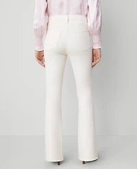 Ann Taylor The Petite Patch Pocket Flare Jean Ivory Women's