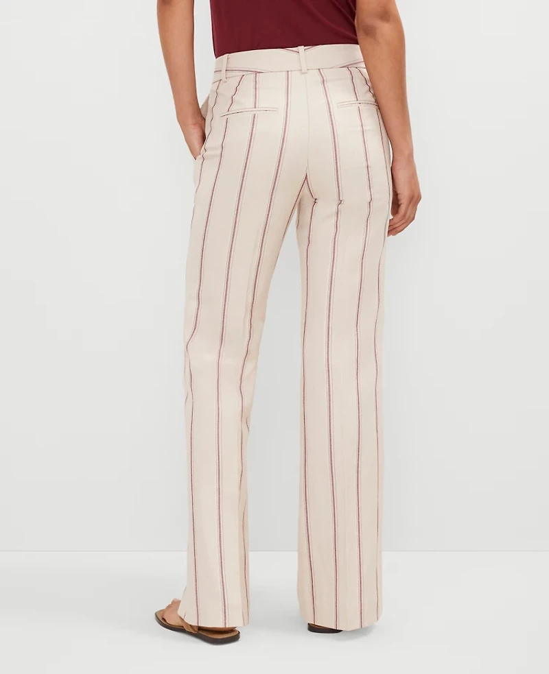 Ann Taylor The Jayne Trouser Pant Pinstripe Flax Women's