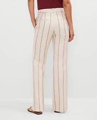 Ann Taylor The Jayne Trouser Pant Pinstripe Flax Women's