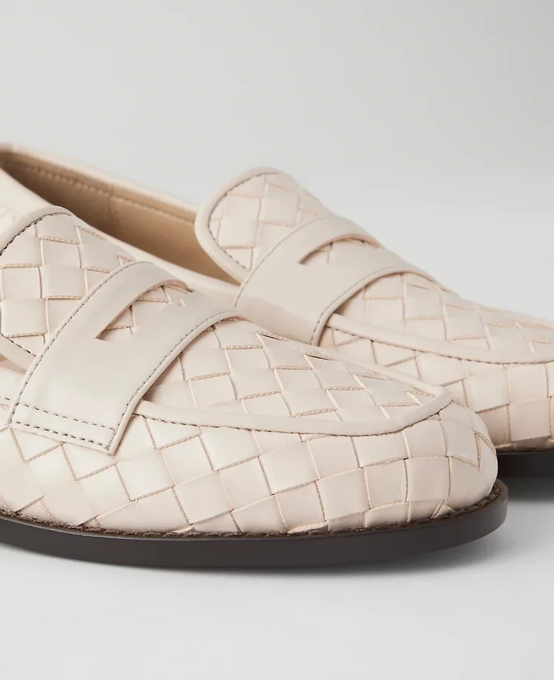 Ann Taylor Woven Penny Loafers Women's
