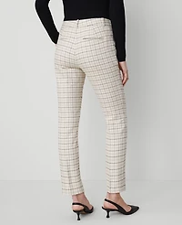 Ann Taylor The Petite Eva Ankle Pant in Stretch Cotton Size 0 Ivory Combo Women's
