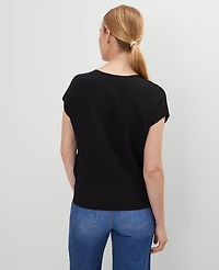 Ann Taylor V-Neck Sweater Black Women's