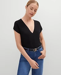 Ann Taylor V-Neck Sweater Black Women's
