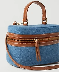 Ann Taylor Weekend Collection Denim Jewelry Bag Soft Denim Blue Women's