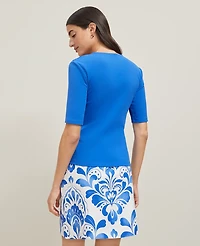 Ann Taylor Angled Square Neck Top Women's