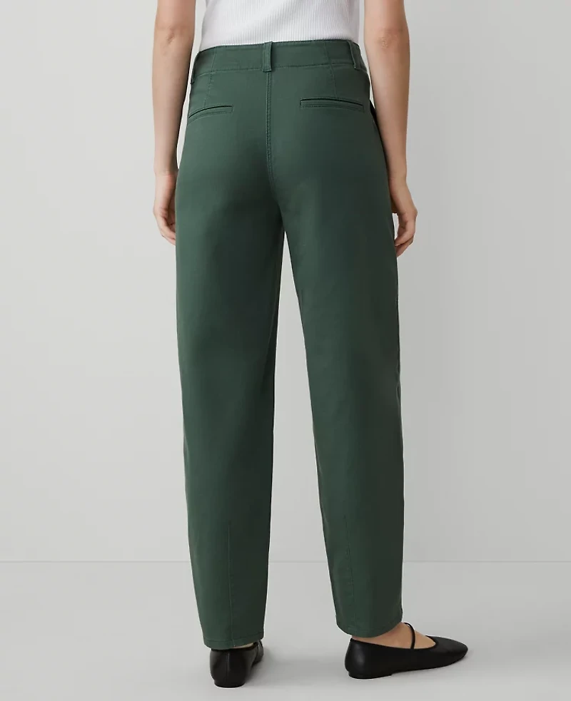 Ann Taylor Petite Weekend Collection Seamed Barrel Ankle Pant Women's