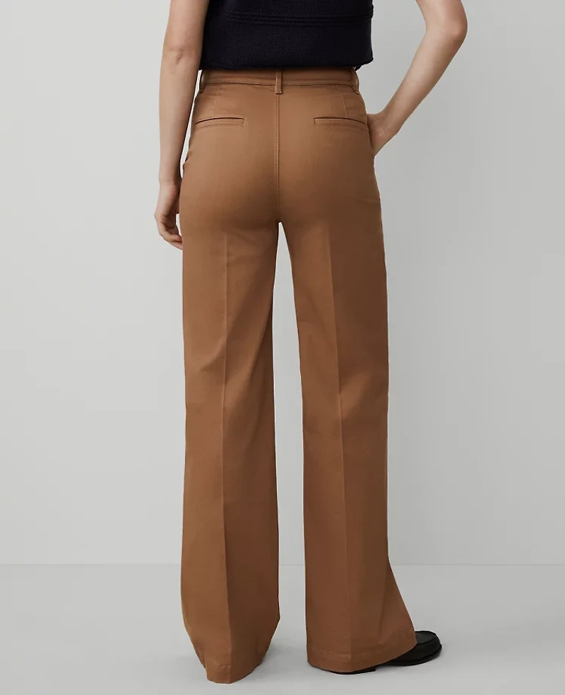 Ann Taylor Petite Weekend Collection Trouser Sateen Women's