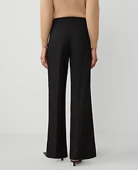 Ann Taylor The Petite Button Trim Sailor Wide-Leg Pant Women's