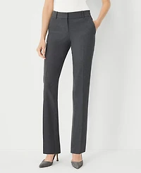 Ann Taylor The Tall Straight Pant Seasonless Stretch Modern Charcoal Women's