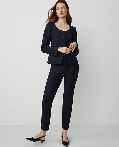Ann Taylor The High Rise Everyday Ankle Pant Stretch Cotton Women's