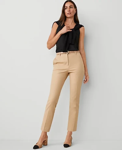 Ann Taylor The High Rise Eva Ankle Pant Cappuccino Tan Women's