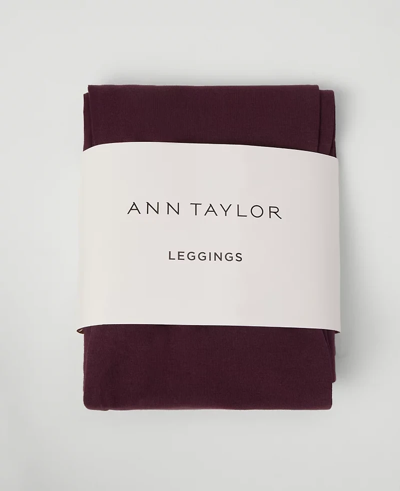 Ann Taylor Classic Pull On Leggings Plum Rose Women's