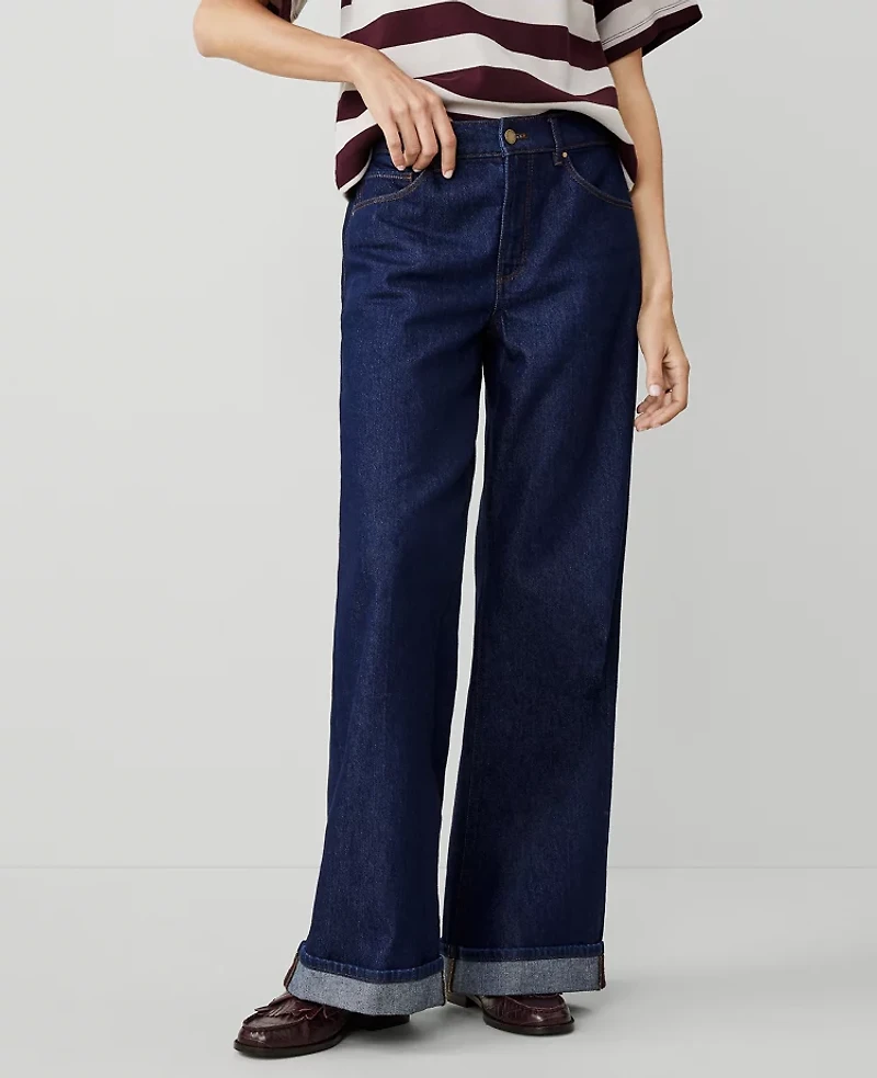 Ann Taylor Palazzo Jeans Size 6 Women's