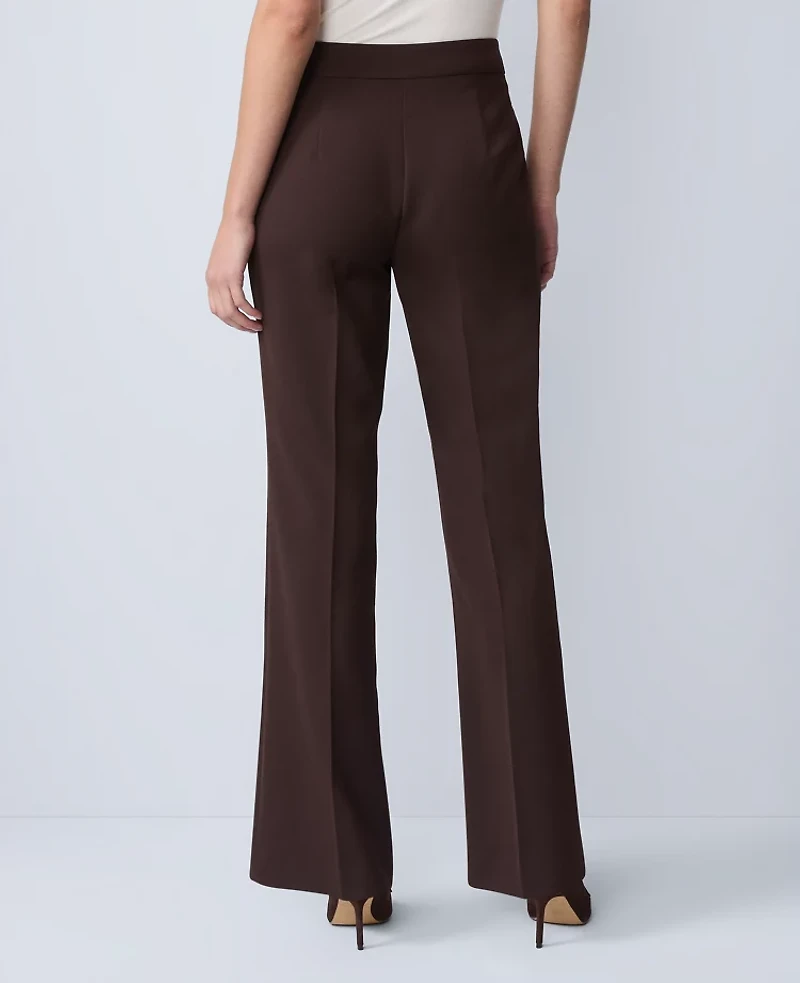 Ann Taylor The Trouser Pant Fluid Crepe Pure Chocolate Women's