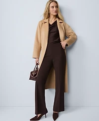 Ann Taylor The Trouser Pant Fluid Crepe Pure Chocolate Women's