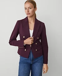 Ann Taylor Fitted Blazer Size 6 Plum Rose Women's