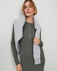 Ann Taylor Weekend Collection Henley Knit Column Dress Dried Cilantro Women's