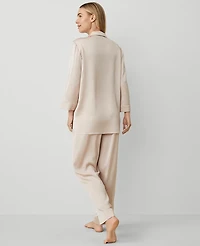 Ann Taylor Pajama Pant Set Size Medium Neutral Pink Women's