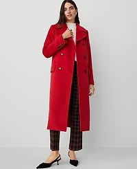 Ann Taylor Wool Blend Peacoat Size XS Iconic Red Women's