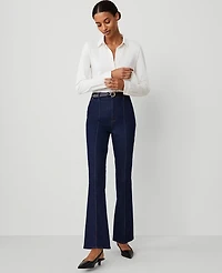 Ann Taylor The Seamed Boot Jean Size 0 Classic Rinse Wash Women's