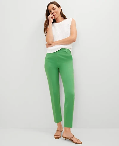 Ann Taylor The Petite Eva Ankle Pant Size 12 Natural Green Women's