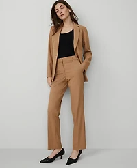 Ann Taylor The Petite Straight-Leg Pant in Seasonless Stretch Size 12 Perfect Camel Women's