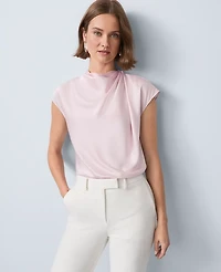 Ann Taylor Cowl Neck Popover Top Women's