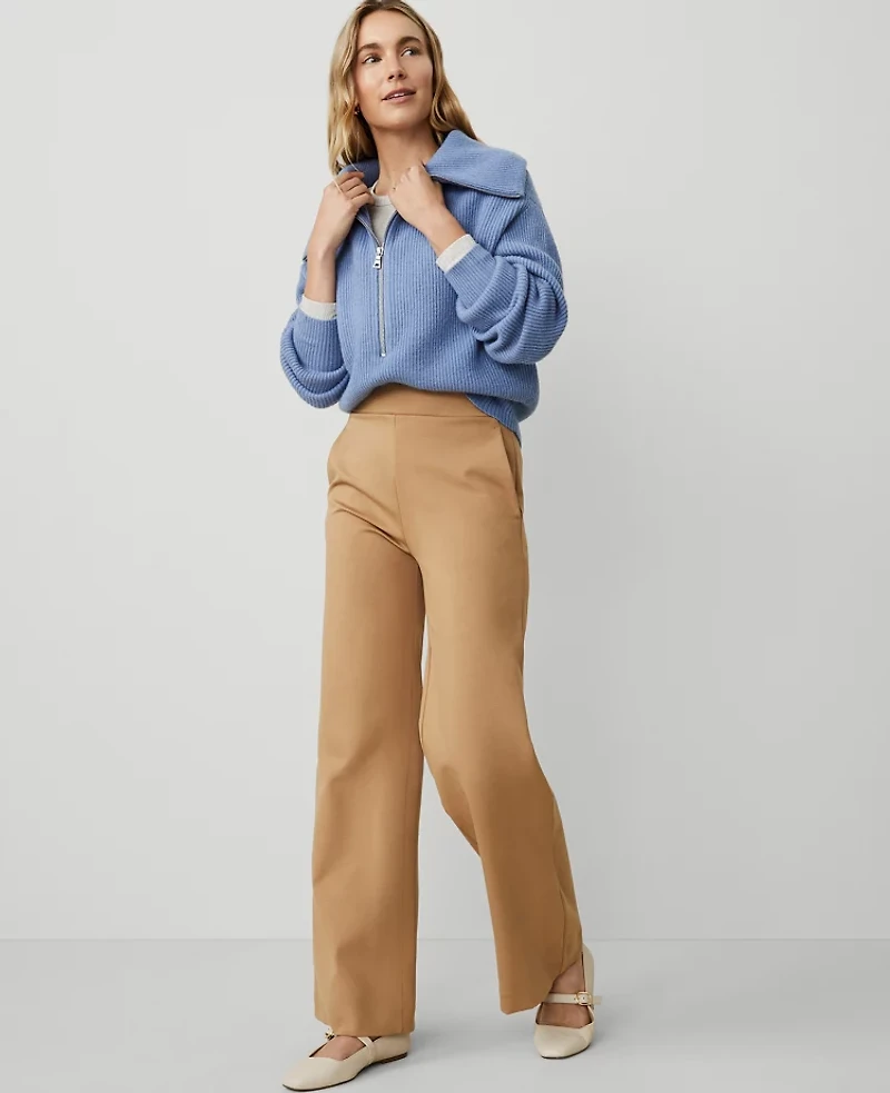 Ann Taylor Weekend Collection Ponte Straight Leg Pant Women's