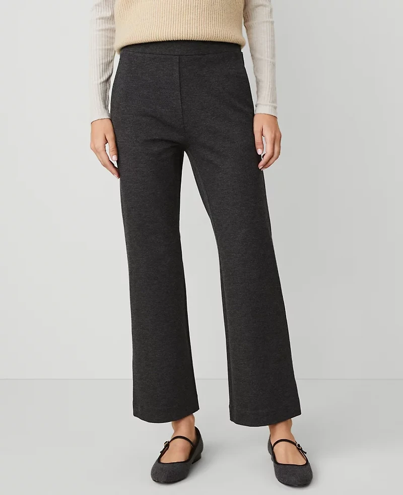 Ann Taylor Weekend Collection Ankle Boot Pull On Pant Size XS Smokey Grey Heather Women's