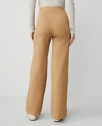 Ann Taylor Petite Weekend Collection Ponte Straight Leg Pant Size 2XS Perfect Camel Women's