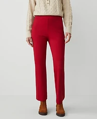 Ann Taylor Petite Weekend Collection Ponte Pull On Pant Gingham Red Women's
