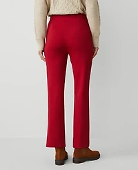 Ann Taylor Petite Weekend Collection Ponte Pull On Pant Gingham Red Women's