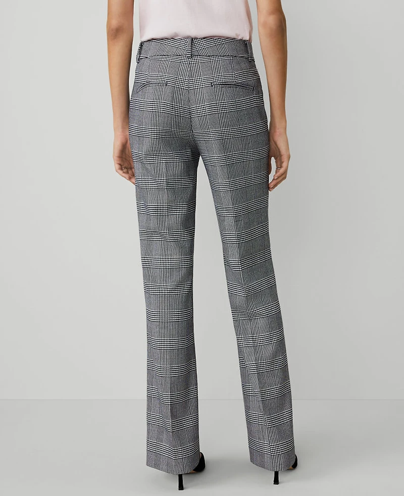 Ann Taylor The Jayne Trouser Pant in Houndstooth Size 14 Night Sky Women's